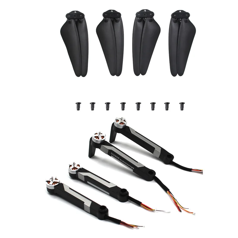 set 4 SG-906 SG906 Радиоуправляемый Дрон Квадрокоптер запасные части Мотор рычаг Набор лопастей корпус gps модуль приемная плата Управление камерой - Цвет: set 4