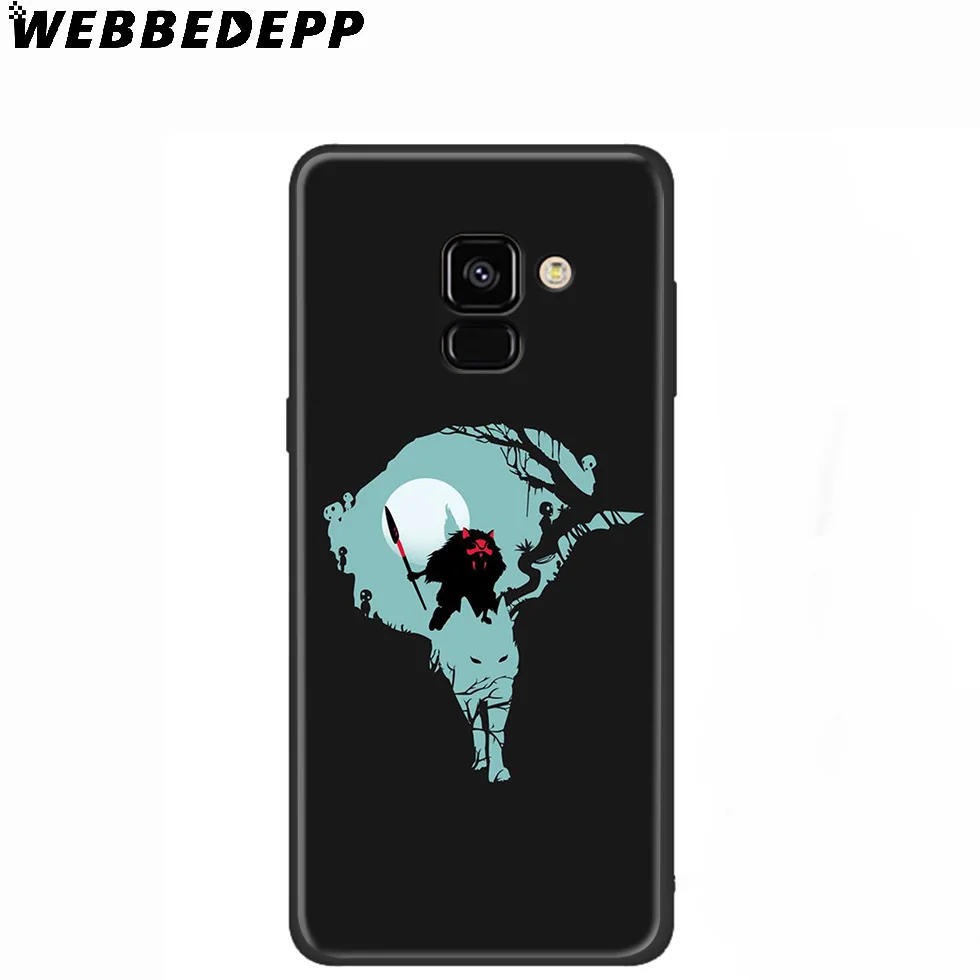 WEBBEDEPP Princess Mononoke Silicone Case for Samsung Galaxy A3 A5 A6 A7 A8 A9 A10 A20 A30 A40 A50 A70 M10 M20 M30 |