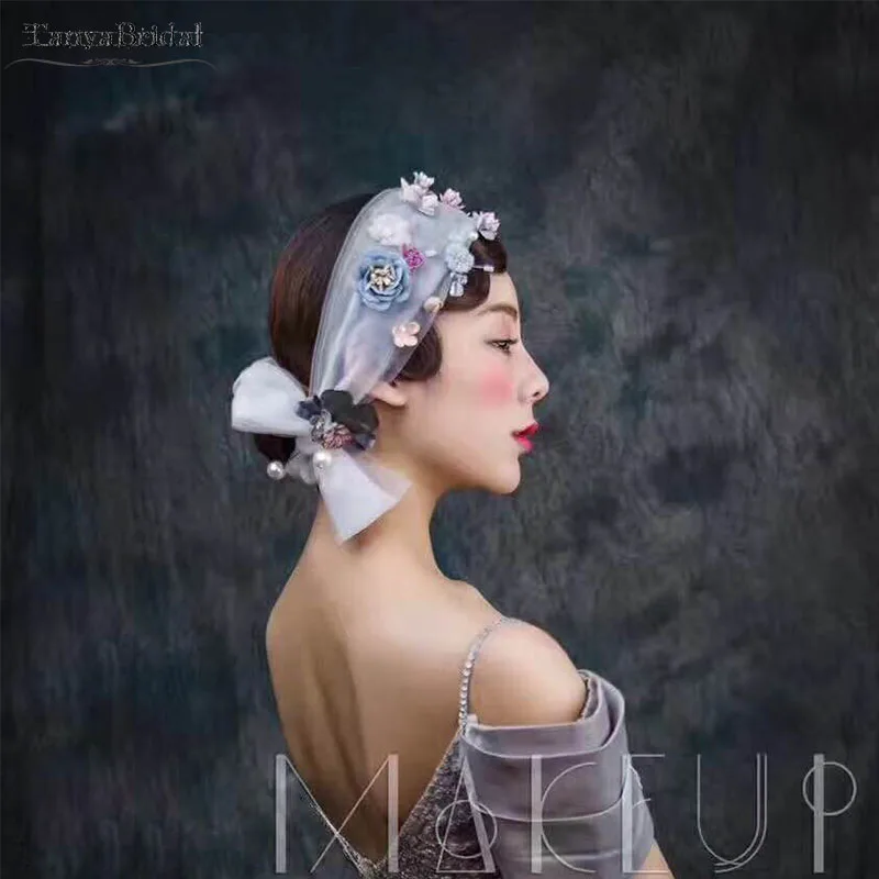 Свадебная фата с 3D цветами свадебный головной убор элегантная женская Фата
