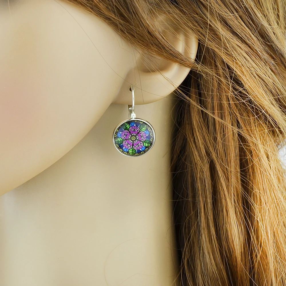 Boho Серьги Винтаж Этническая Стиль ювелирные изделия бронза серебро Цвет