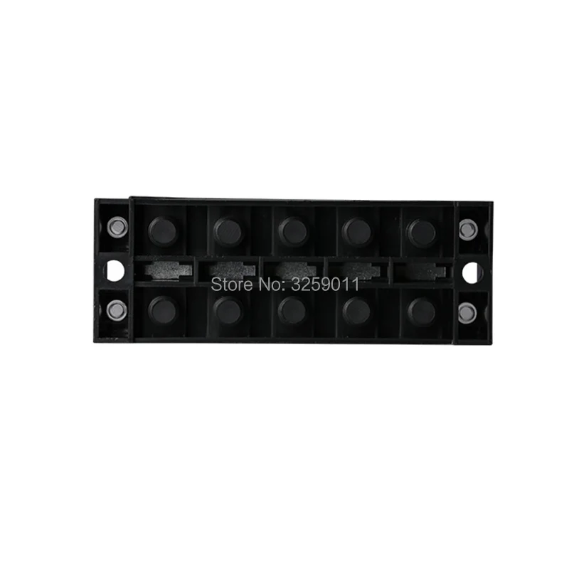 50 шт. TB-1505 TB15A5P Suyep 5 позиций двойной ряд 600 в 15 A провод Барьер Блок Клеммная полоса медь
