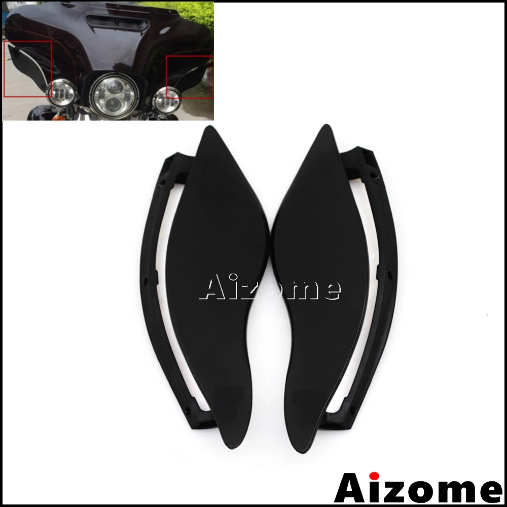 

ABS Plastic Outer Batwing Upper FairingSide Wings Air Deflector For Harley Touring Electra Glide Street Glide Tri Glide 14-Later