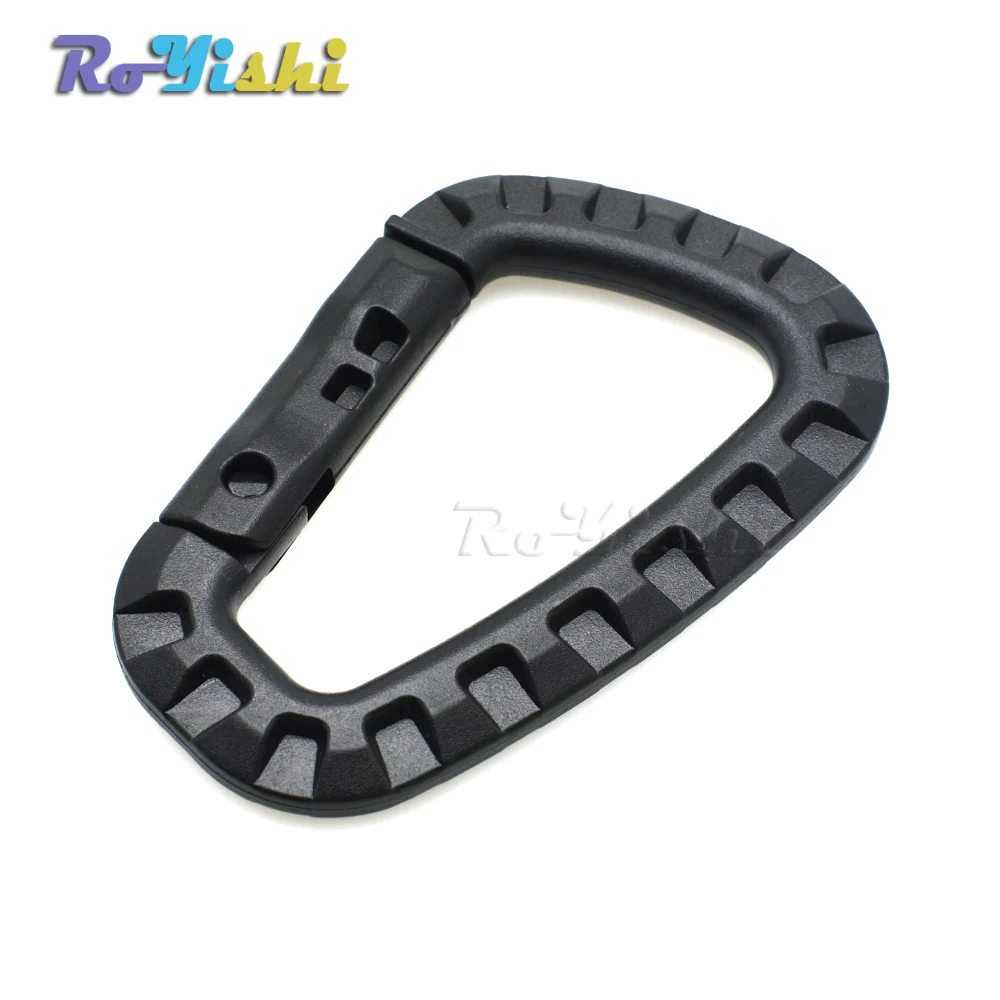 2 шт./упак. D образная Пряжка для альпинизма защелкивающийся карабин из пластика и