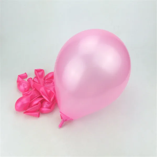 Pink 10 шт. на день рождения воздушные шары 10 дюймов латекса воздушный шар с гелием утолщение жемчужные вечерние шар вечерние бальные детские игрушки шарики для свадьбы - Цвет: Pink