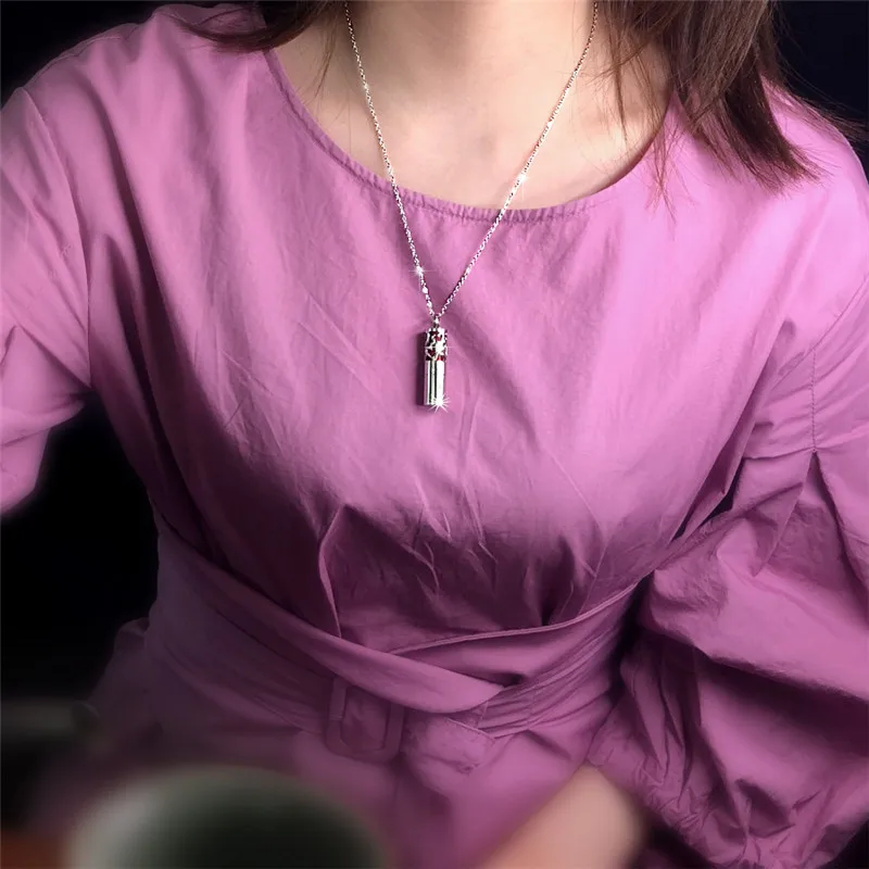 Новый 316L держатель из нержавеющей стали цилиндрический стиль ожерелье кулон