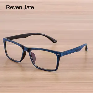 Imported Reven Glasses Men and Women Unisex Wooden Pattern Fashion Retro Optical Spectacle Eyeglasses Glasses