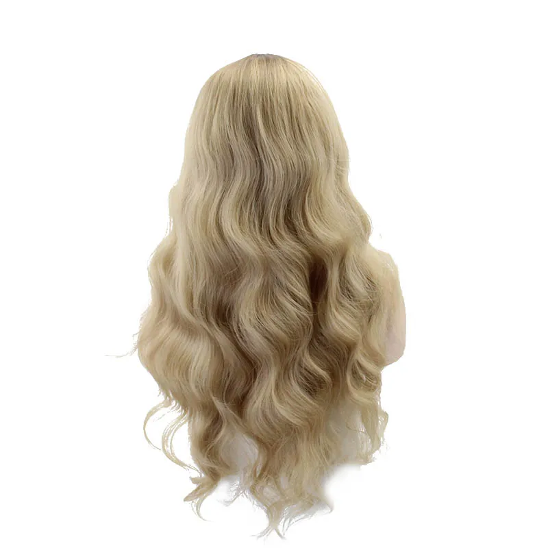 Женский термостойкий парик JOY &amp BEAUTY маленькие кудри из темного корня и золота 24