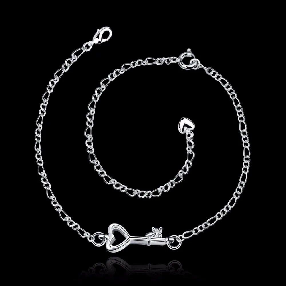 Браслет на лодыжку женский с серебряным покрытием 925|ankle bracelet|ankle bracelets for womenanklet chain
