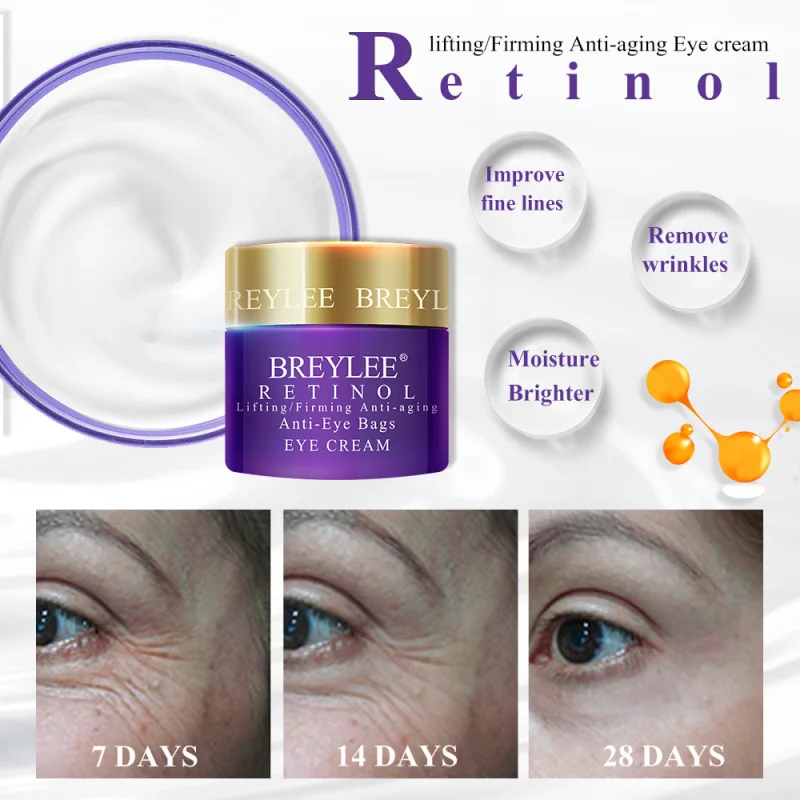 Retinol крем для глаз лифтинг укрепляющий против старения морщин мешки Уход за
