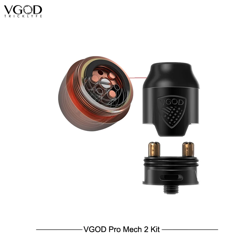 Новое поступление оригинальный VGOD Pro Mech 2 комплекта с мл атомайзер Elite Rda