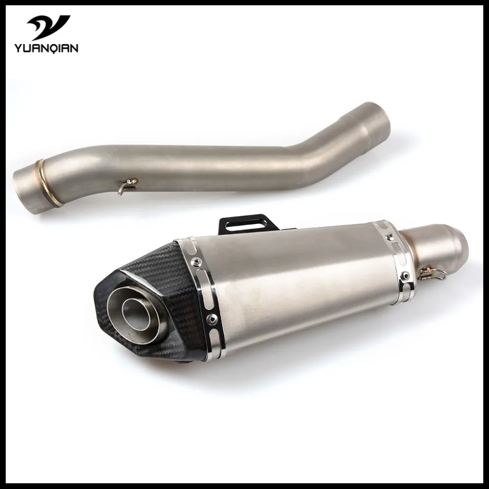 

Motorcycle Exhaust Pipe Muffler Pipe Modified Exhaust Muffler Middle Exhaust Pipe For kawasaki z800 Z 800 2013 2014 2015 2016