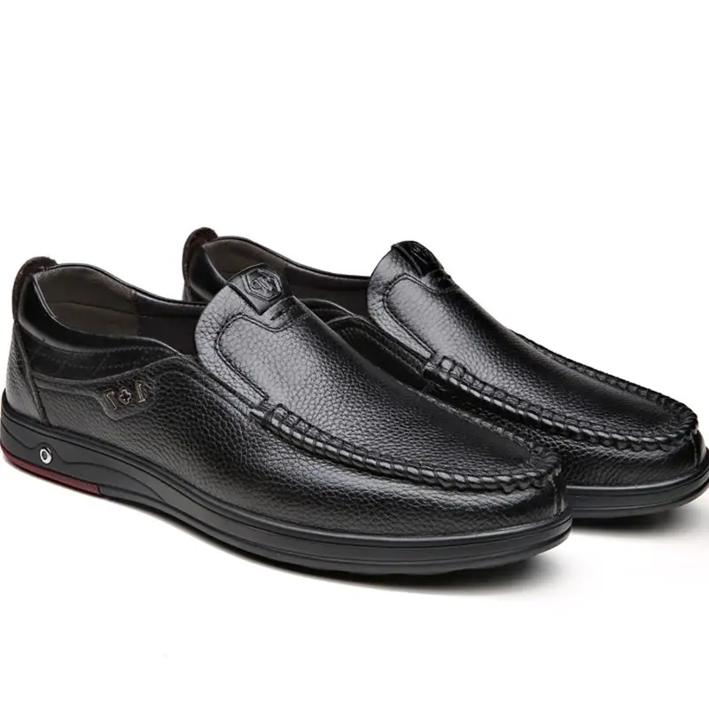 Business Shoes leather Mens shoes casual luxury Men Loafers Soft Comfortable Male Driving men's footware large size 38-48 | Обувь