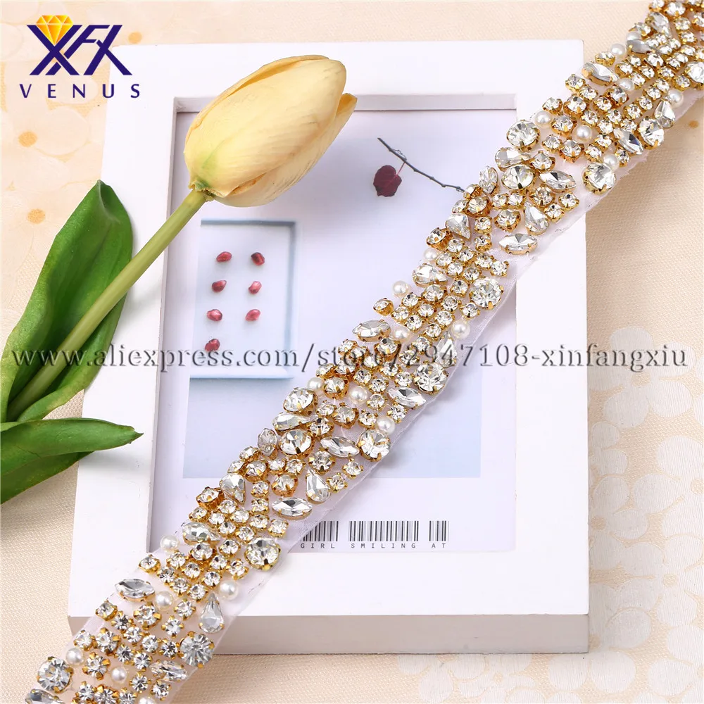 XFX Венера 1 шт. свадебное платье для золота Горячая фиксация Кристальные Стразы