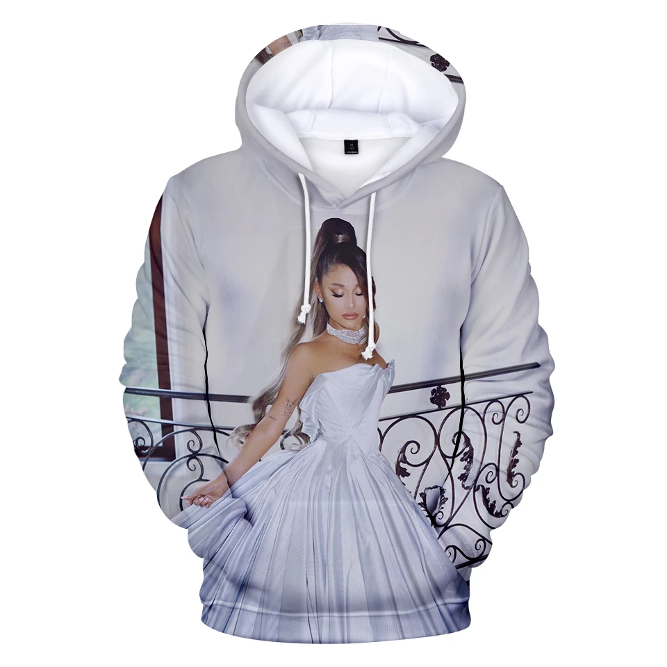 FADUN Tommee толстовки Kawaii 3D Ariana Grande с принтом, толстовка с длинным рукавом, женская/мужская одежда,, Повседневная Kpop размера плюс