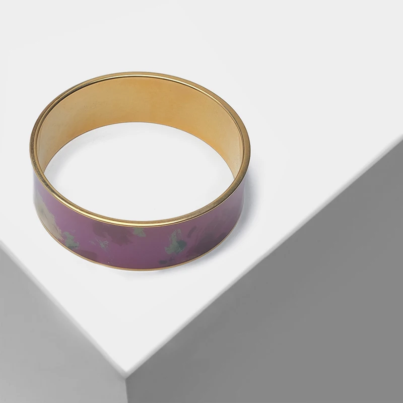 Модный дизайнерский браслет с узором в виде цветов и масляной живописи бутик amorita