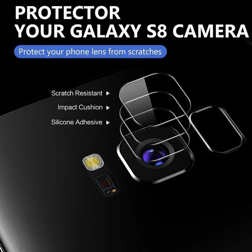 2 шт задняя камера Объектив Закаленное стекло для Samsung Galaxy s8 s8plus Защитная пленка