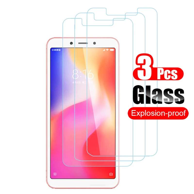 3 шт для Xiaomi Redmi 6 Pro 6A Закаленное стекло Защитная пленка 9 H для Xiaomi Redmi 6A 6 стекло