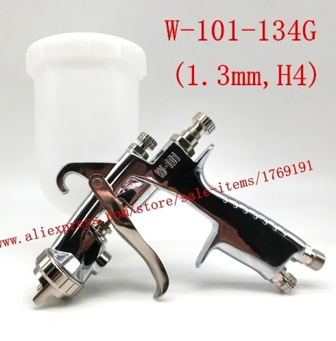 134G Janpan краскопульт W-101 пистолет w101 HVLP ручной Краски пистолет тяжести Тип 0,8/1,0/1,3/1,5/1,8 мм 134 г 400 мл мебель покрытия автомобиля Краски ing - Цвет: 134G