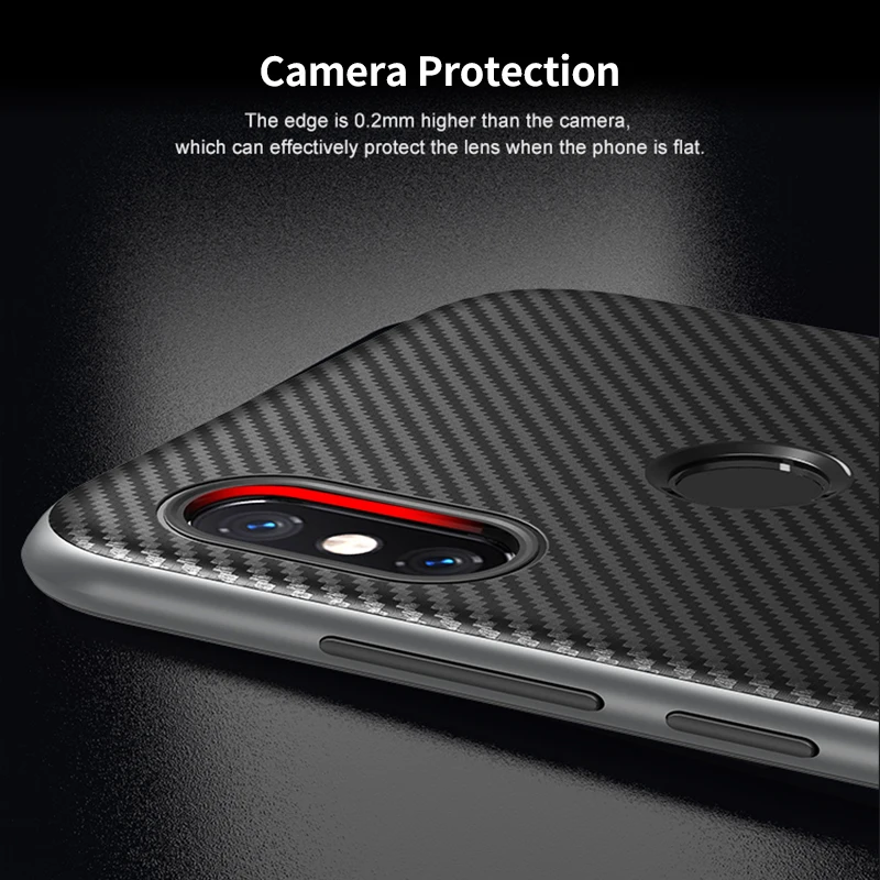 Newest Arrival ipaky Classic 2 in 1 design case for xiaomi redmi note 6 pro (6.2'') silicone back and Hard PC frame note6 |