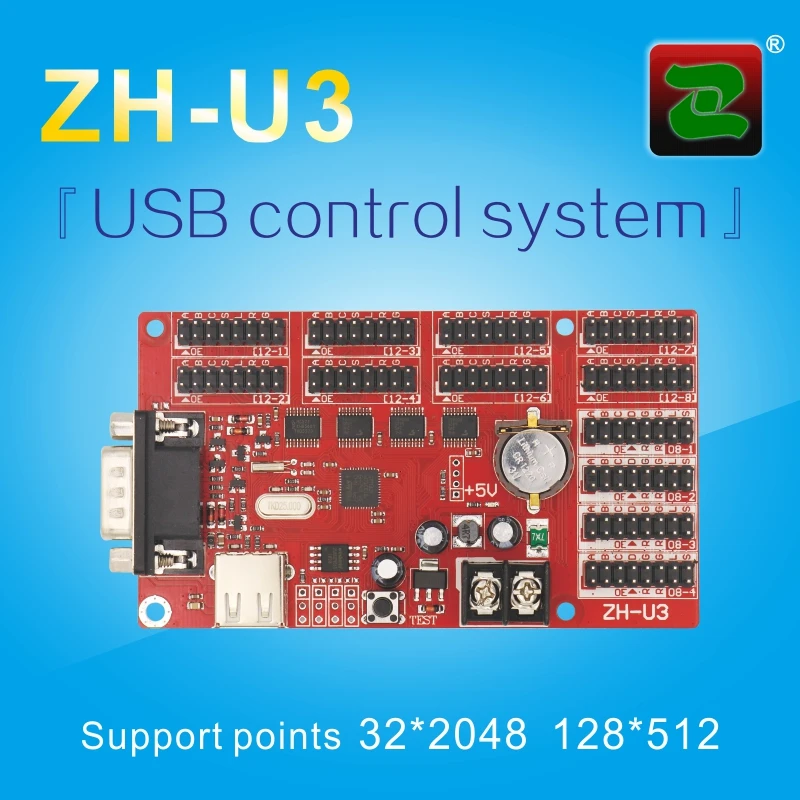 Zhonghang P10 P3.75 двойной оттенок светодиодный экран дисплея контроллер ZH ООН Um U0 Uc U1 UF U2