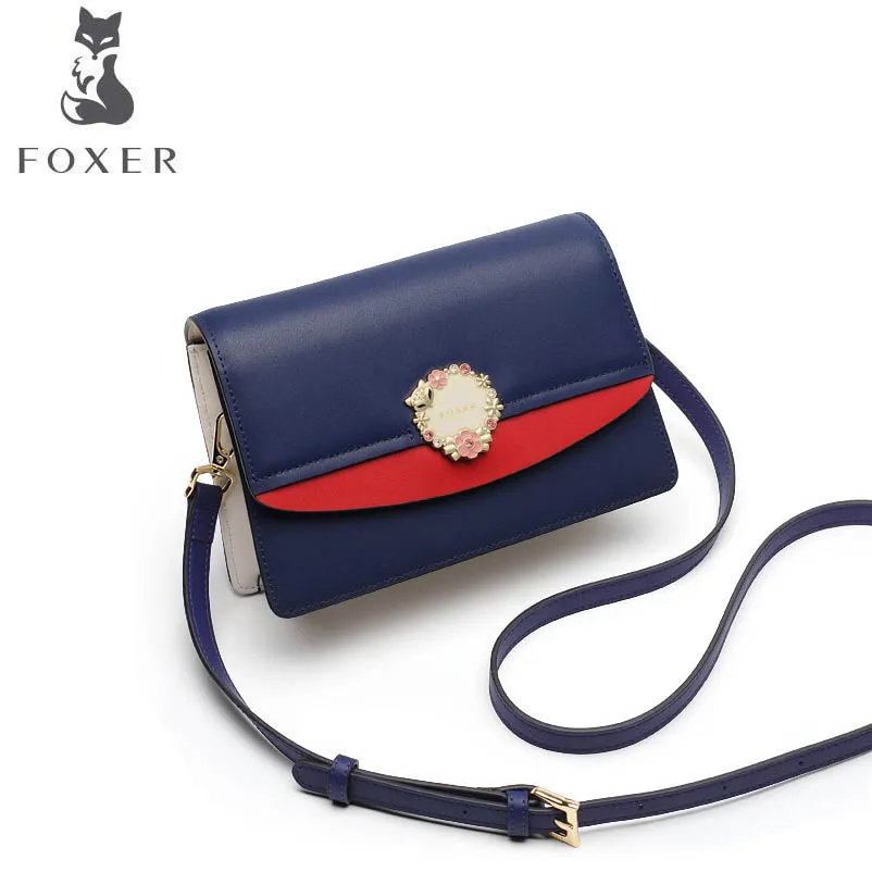 FOXER 2019 Новый кожаный седельный мешок модная универсальная сумка через плечо
