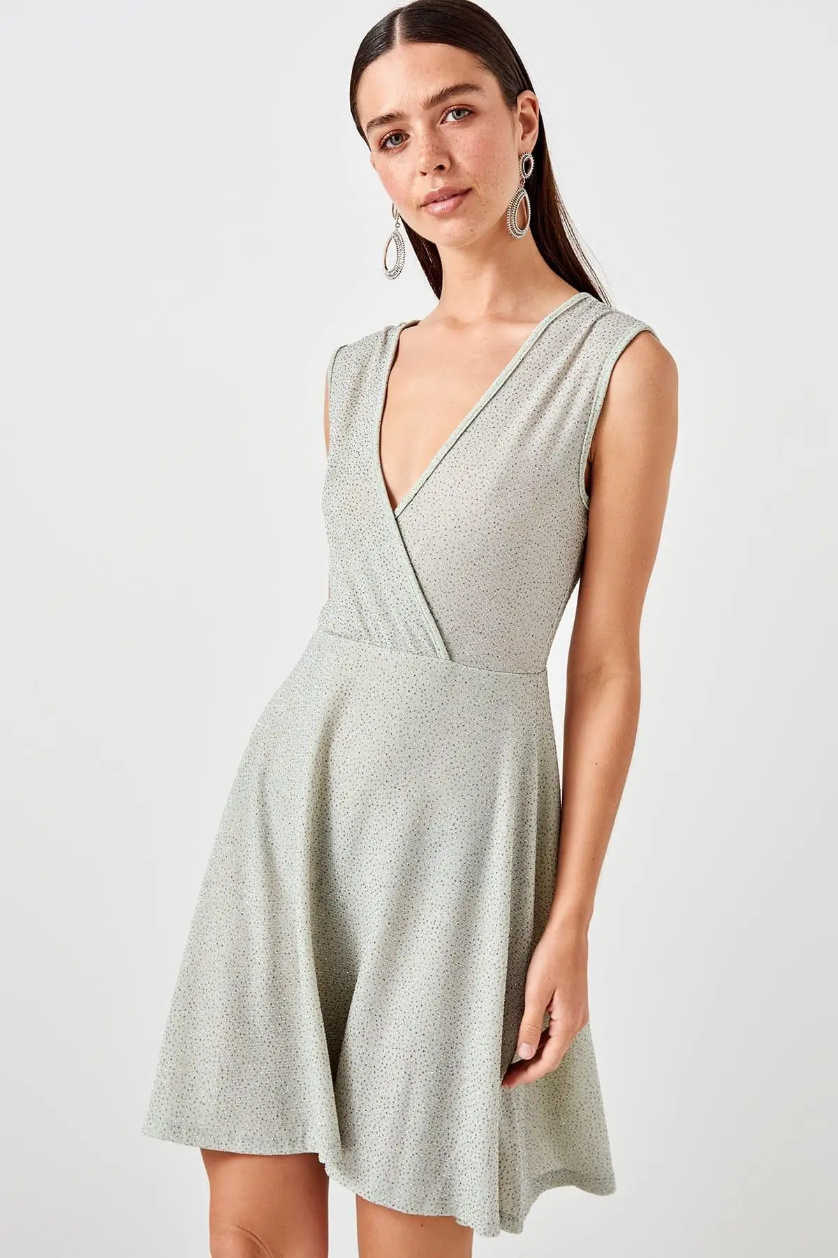 Trendyol Mint Beli платье-рубашка TPRSS19EL0026 | Женская одежда