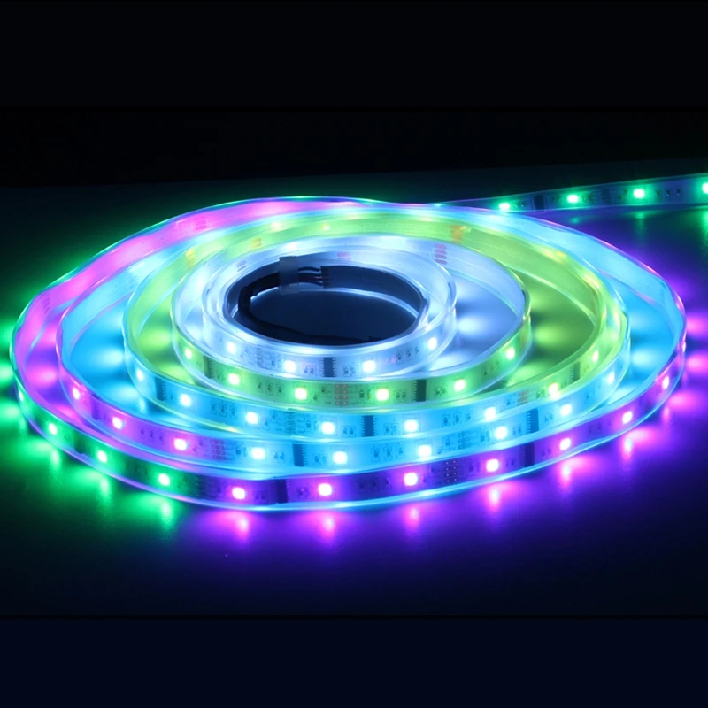 DC12V 5 М 150LED Светодиодная лента 6803 IP67 водонепроницаемая IC SMD 5050 RGB dream Волшебная
