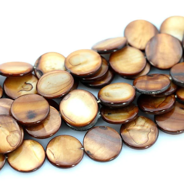 

2017 Top Fashion Real Round-brilliant-shape 20mm Coin Shell Beads