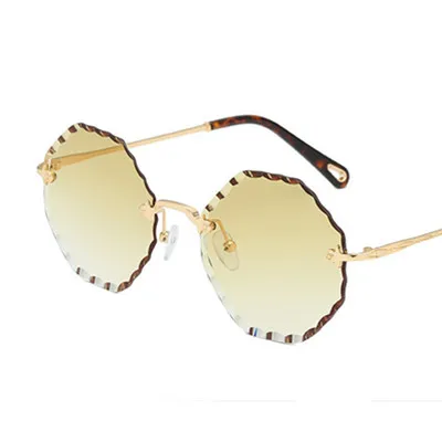 C4 Yellow Emosnia круглые Modis солнцезащитные очки Oculos большие винтажные женские брендовые дизайнерские Роскошные новые трендовые желтые солнцезащитные очки фестиваль подарок - Цвет линз: C4 Yellow