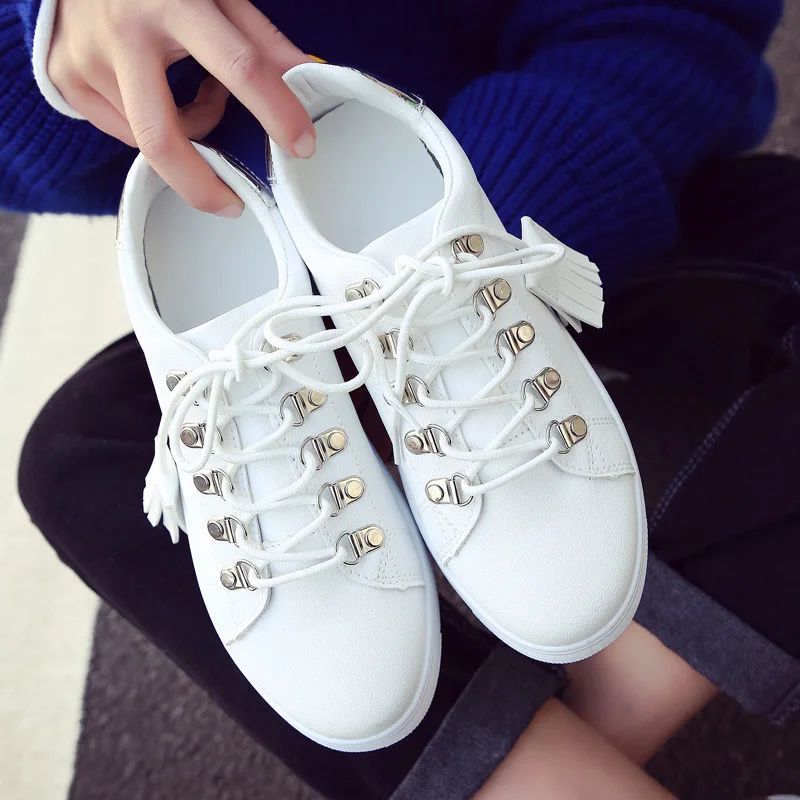 Женская обувь с бахромой 2018 zapatos Мокасины парусиновая Белая дизайнерская