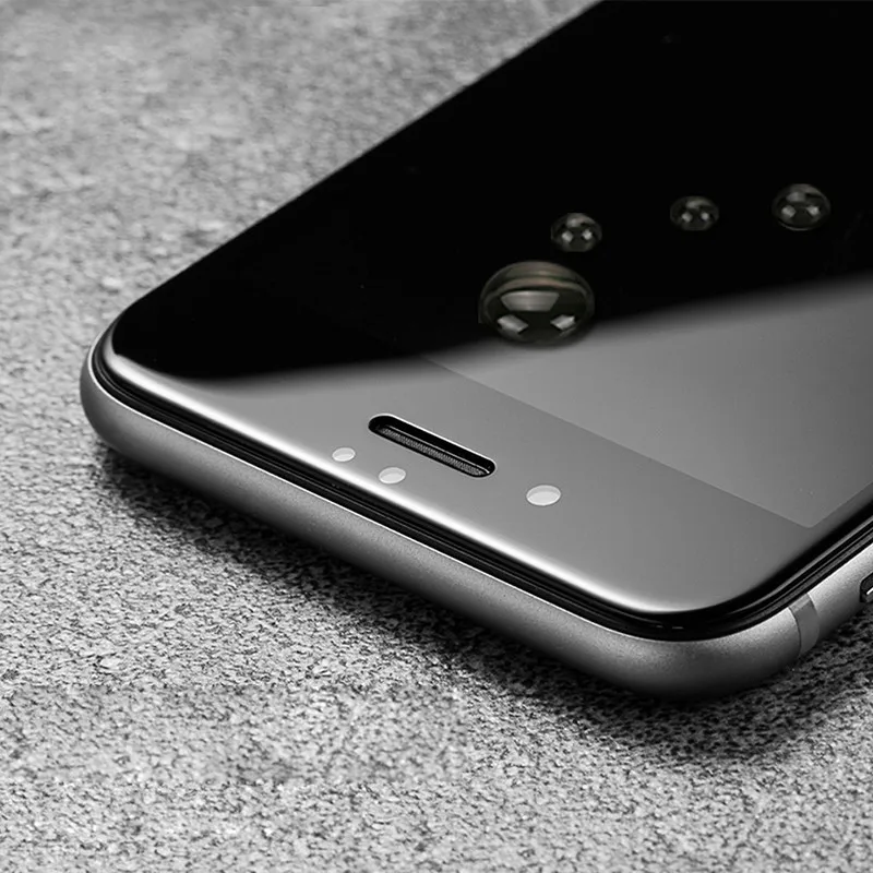 3D изогнутое матовое закаленное стекло для iPhone 6 6s Premium Real 9H углеволоконная пленка