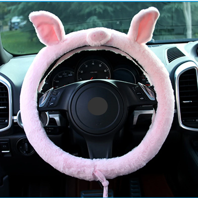 Ciliken steering wheel car covers case protector auto accessories pig elephant dog cute shape cover skin holder 38cm | Автомобили и