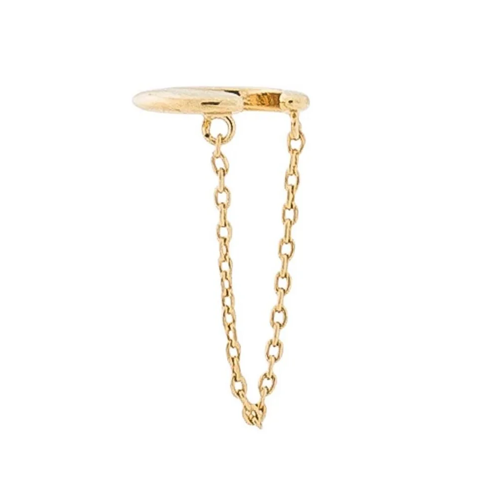 Серьги кисточки золотого цвета с цепочкой 1 шт. манжеты для ушей девушек и женщин