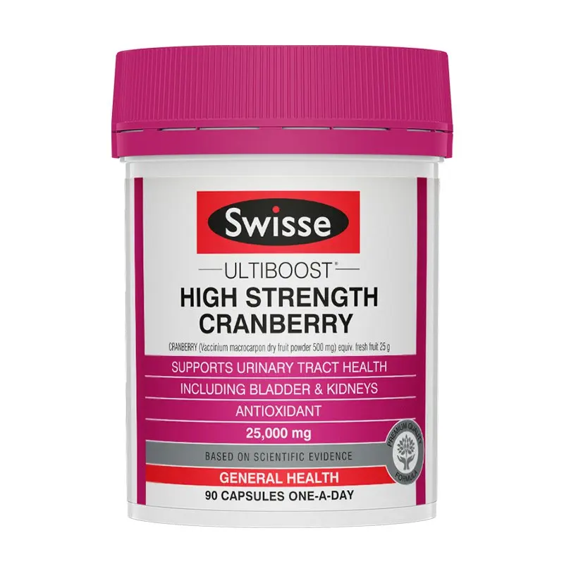 

New Australia Swisse Cranberry 90 Capsules Support Urinary Tract Health Symptomatic Relief Recurrent Cystitis Frequent Urination