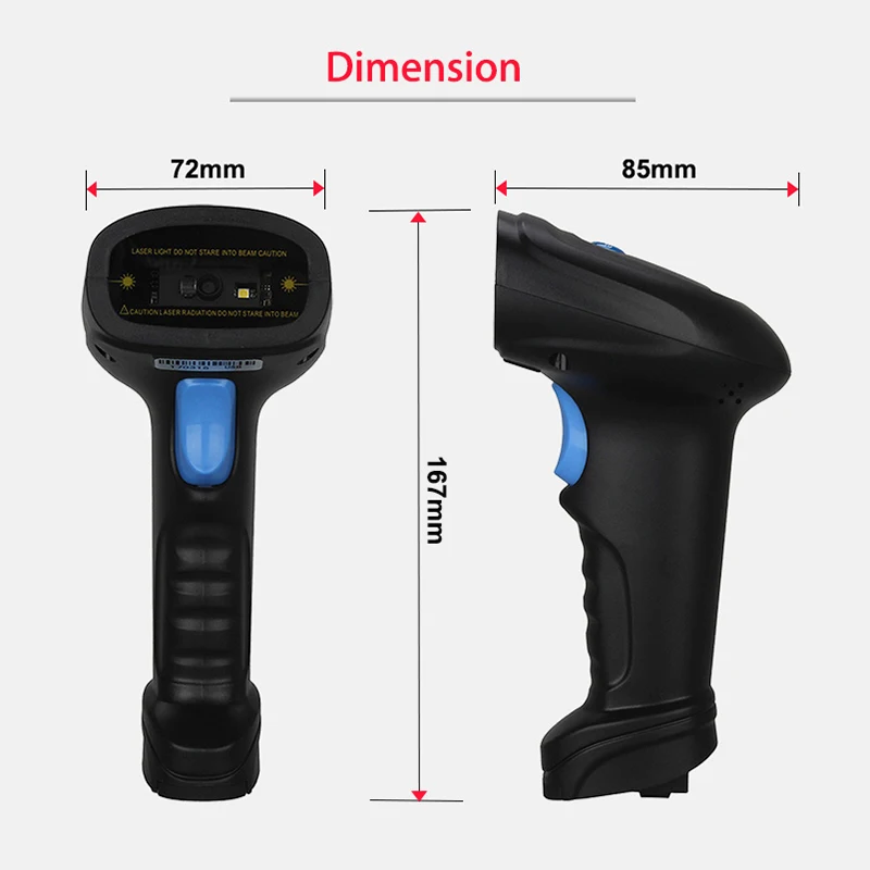 Blueskysea YK BWM3 2D Bluetooth USB беспроводной ручной лазерный сканер штрих кода считыватель