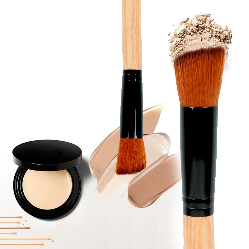 1 шт. деревянная Жидкая основа для макияжа Кисти женщин профессиональные Румяна