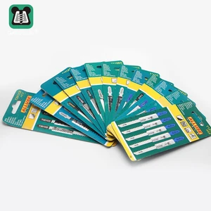 Бесплатная доставка, 10 шт., лезвия для лобзика, быстрорежущие металлические зеркальные лезвия для работ по дереву, металлические карточки в упаковке