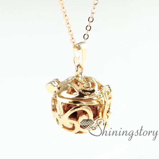 

vine openwork essential oil necklace wholesale essential oil jewelry diffuser necklaces