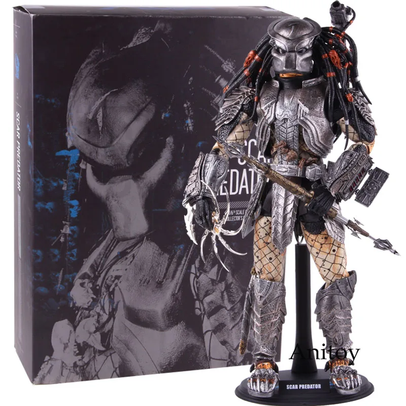 Горячие игрушки 1/6 AVP шрам инопланетянин против Хищника вер. 2,0 MMS190 ПВХ фигурка Коллекционная модель игрушки - Цвет: C