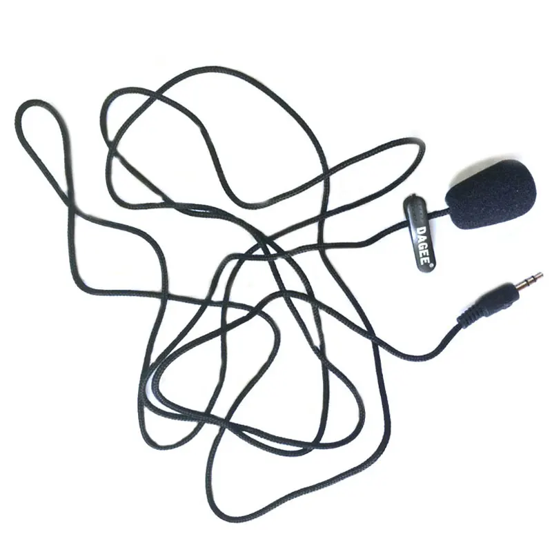 Lavalier Microphone Mini Portable Braided Cord Line Clip-on Mic for Micor with Retail Box Dagee DG-001 MIC | Электроника