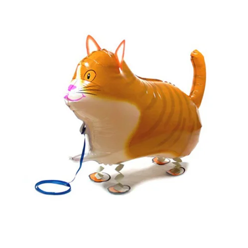 1 шт. воздушный шар для детей Walk Cat надувной с принтом love Big прогулок животными