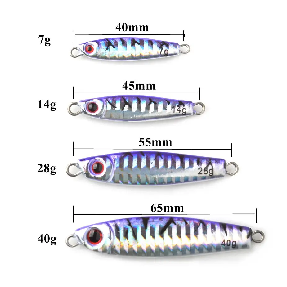 Тома 1 шт./лот мини джиг медленное движение дергающаяся Приманка 7g 14 гр 28 г 40