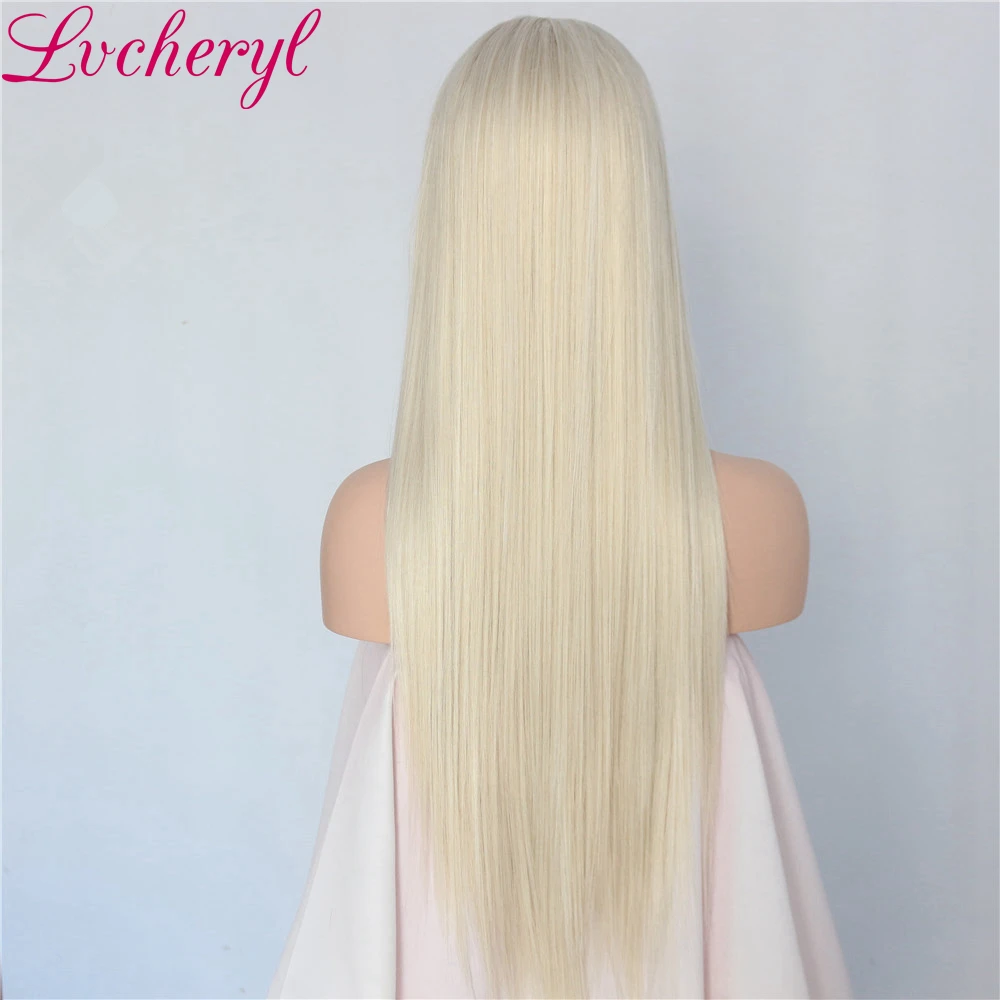 Парик Lvcheryl с длинными прямыми волосами блонд термостойкий без клея|wigs for white women|wig