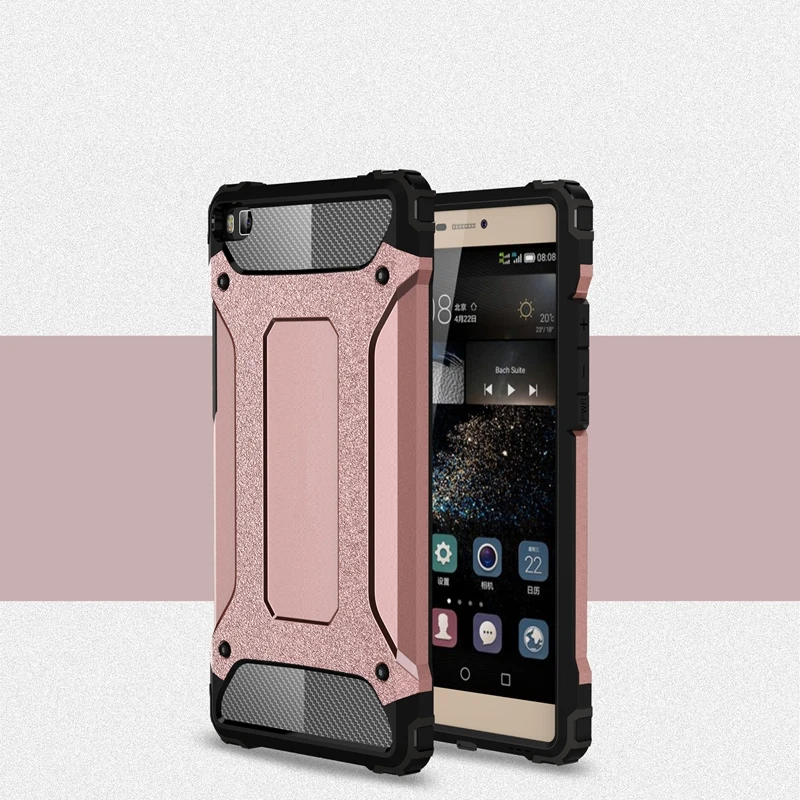 Для Huawei P8 Case Роскошные Оригинал Viumon Гибридный Обложка ПК Силиконовые Назад P 8