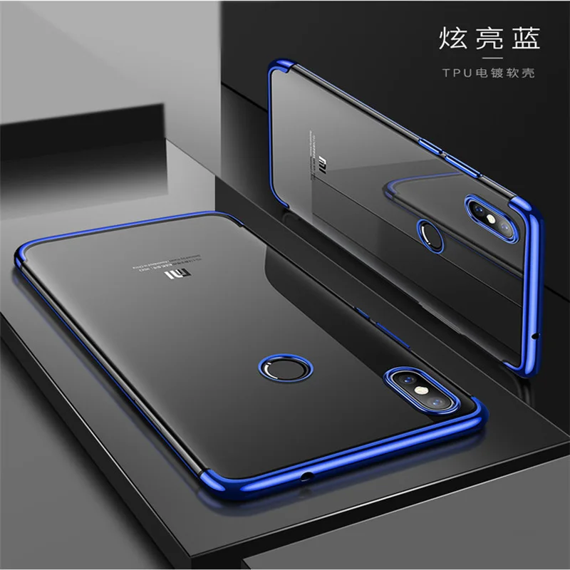 Transparent Plating Case For Xiaomi Redmi Note 5 Pro S2 Cover Ultra-Thin Soft TPU Note5 Phone #12 |