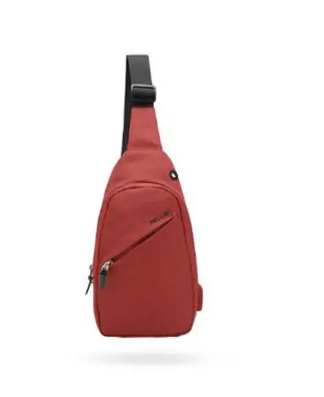 red Xiaomi Pelliot 2L USB сумка через плечо сумка-мессенджер на пояс водонепроницаемый полиэстер нагрудный рюкзак для путешествий - Цвет: red
