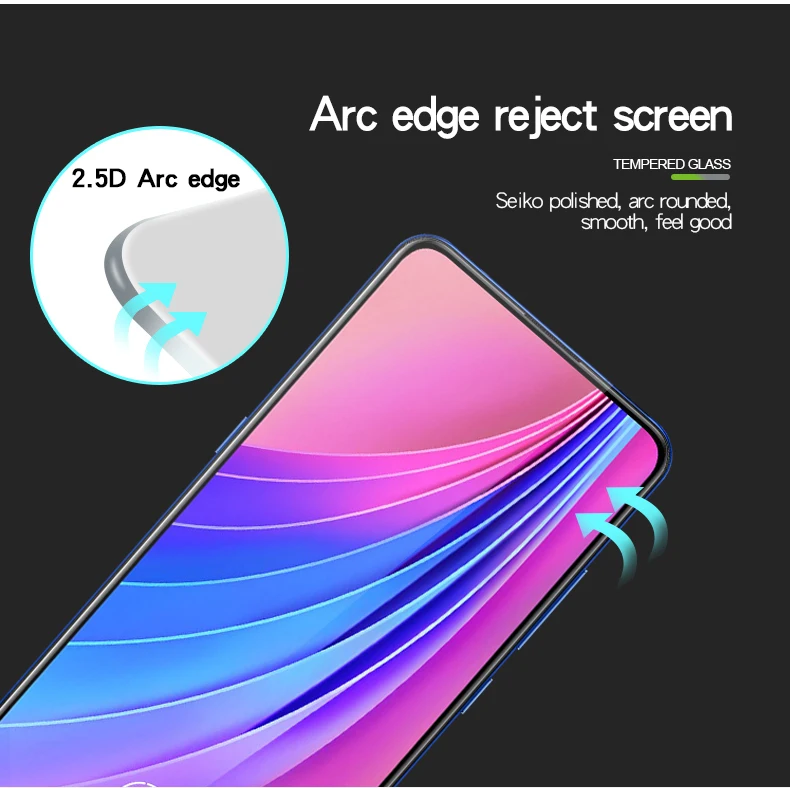 Закаленное стекло с полным покрытием для Vivo Z5X Защитное экрана Z1 Pro телефона Z5X/Z1 |