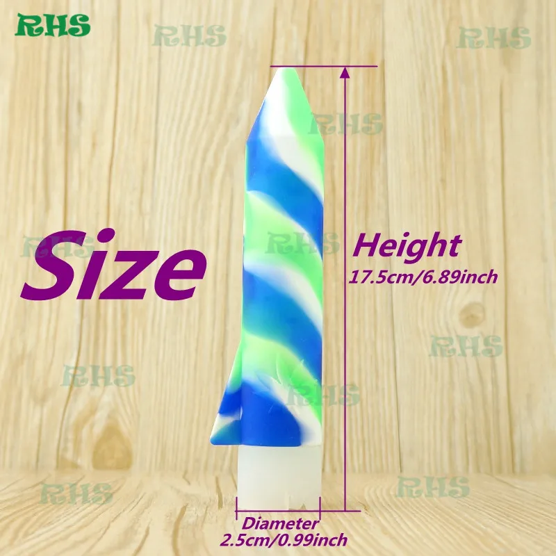 1 шт. 2018 новый китайский завод RHS ручная измельчители табака Силиконовая ручка для