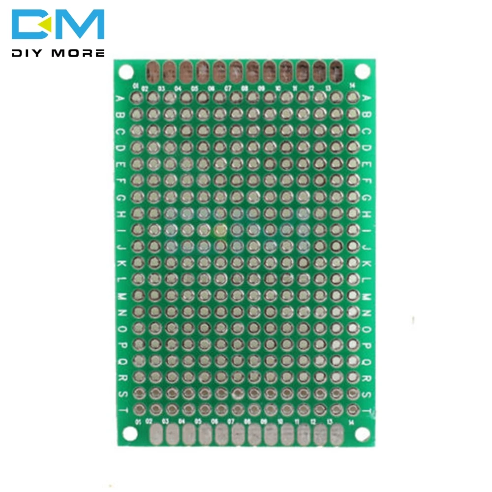5 шт. 4x6 4*6 см 40 мм x 60 мм FR-4 двойная сторона Прототип PCB 280 очков отверстие Луженая универсальная макетная плата 40x60 4x6 см