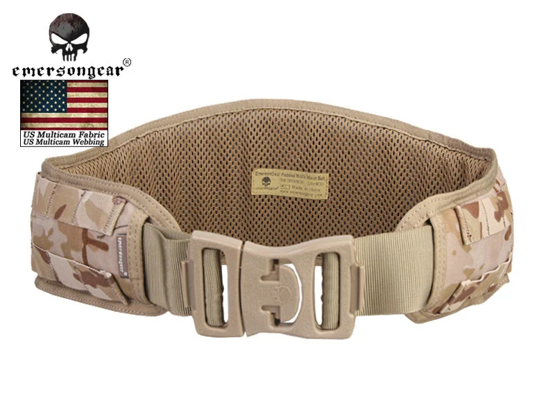 EmersonGear мягкий Молл поясной ремень для мужчин страйкбол боевой пояс тактический мультикам черный EM9086 - Цвет: MCAD